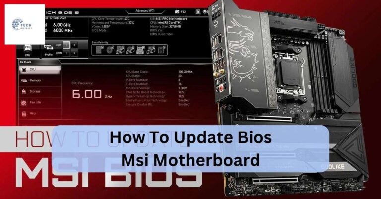 How To Update Bios Msi Motherboard