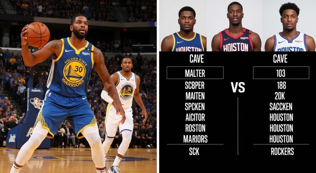 golden state warriors vs houston rockets match player stats 