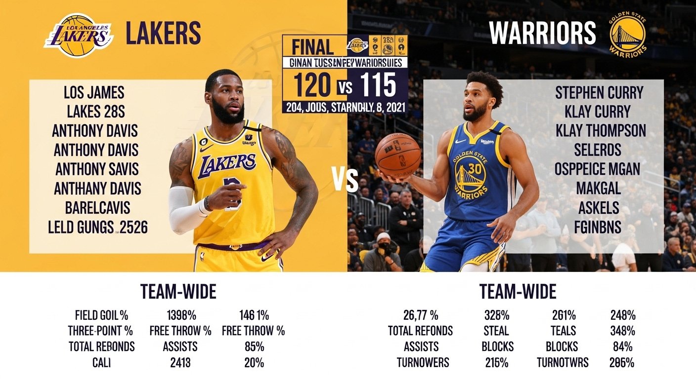 lakers vs golden state warriors stats
