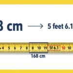 168 cm in feet
