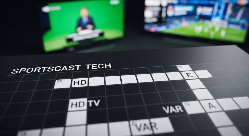 Sportscast Tech Crossword Clue