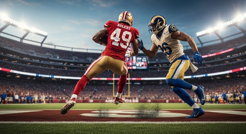 brandon aiyuk rams sideline scuffle