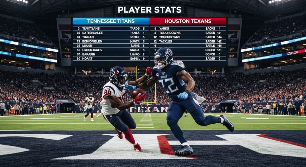 tennessee titans vs texans match player stats