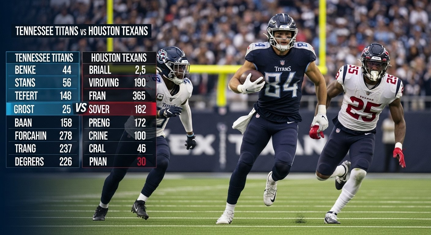 tennessee titans vs texans match player stats