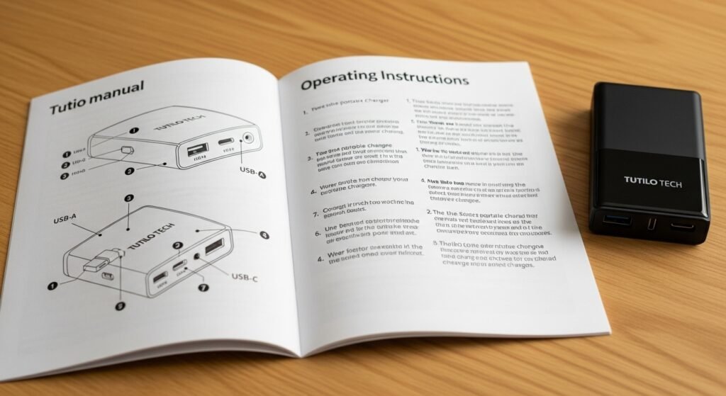 tutilo tech portable charger manual