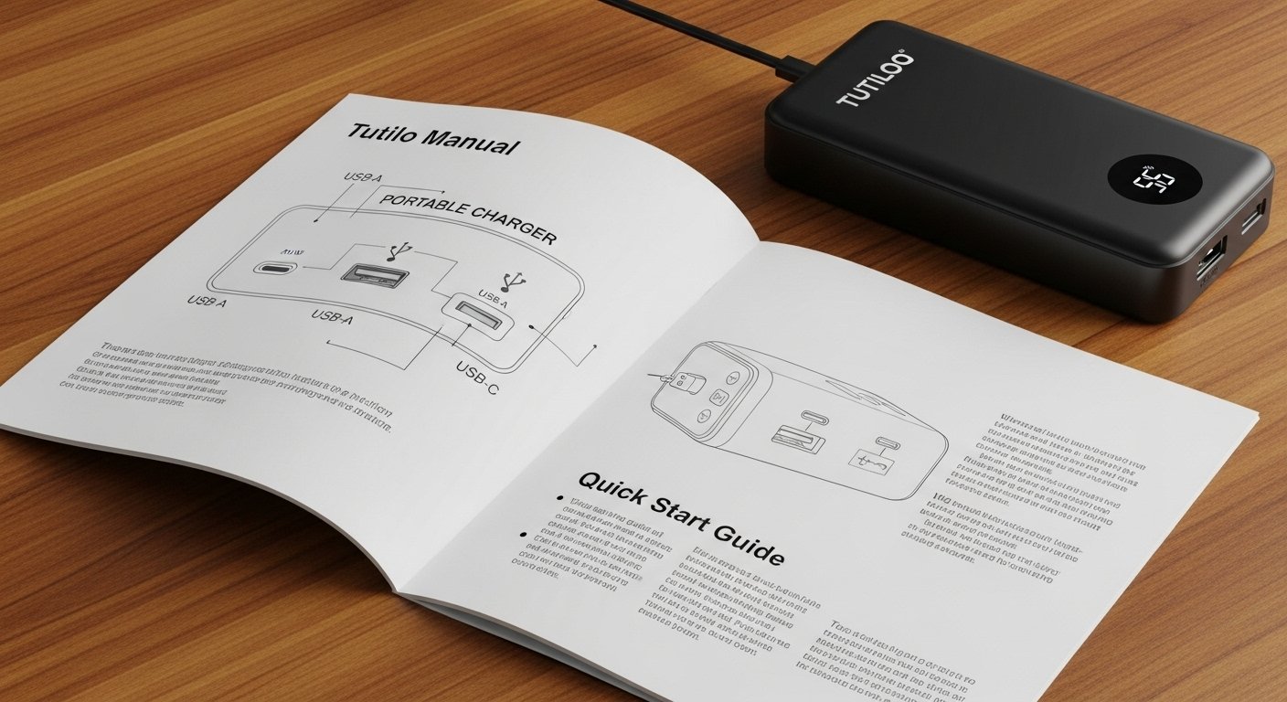 tutilo tech portable charger manual