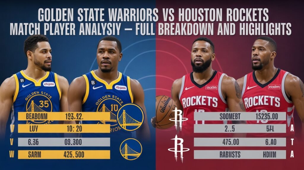 Golden State Warriors Vs Houston Rockets Match Player