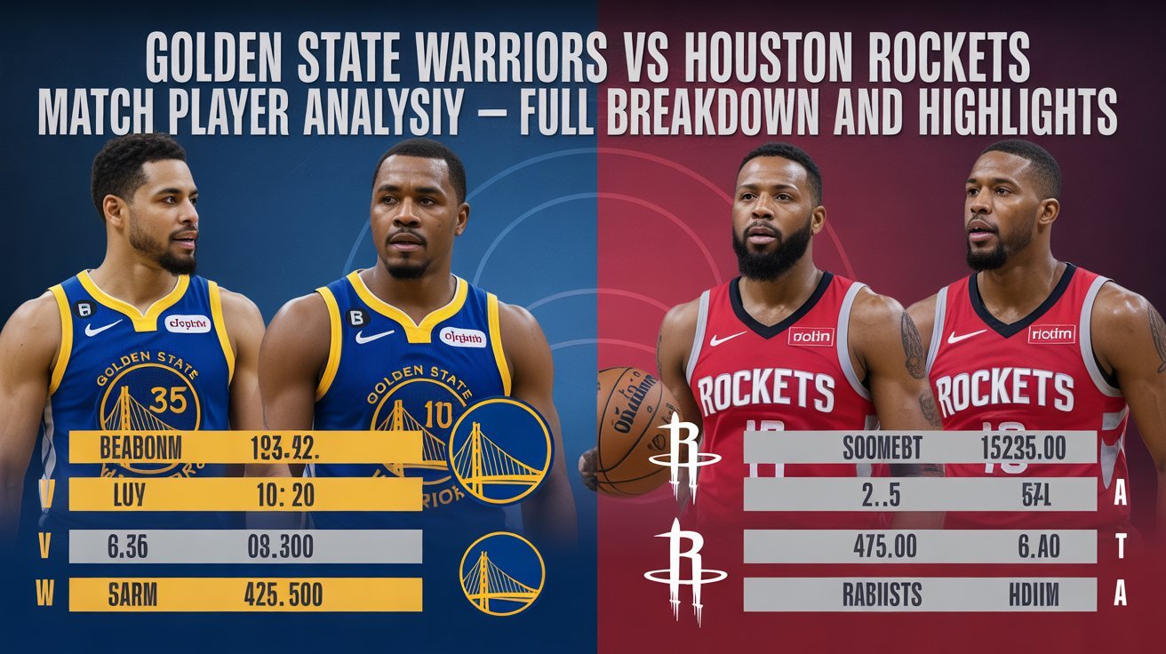 Golden State Warriors Vs Houston Rockets Match Player