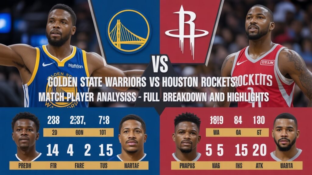 Golden State Warriors Vs Houston Rockets Match Player