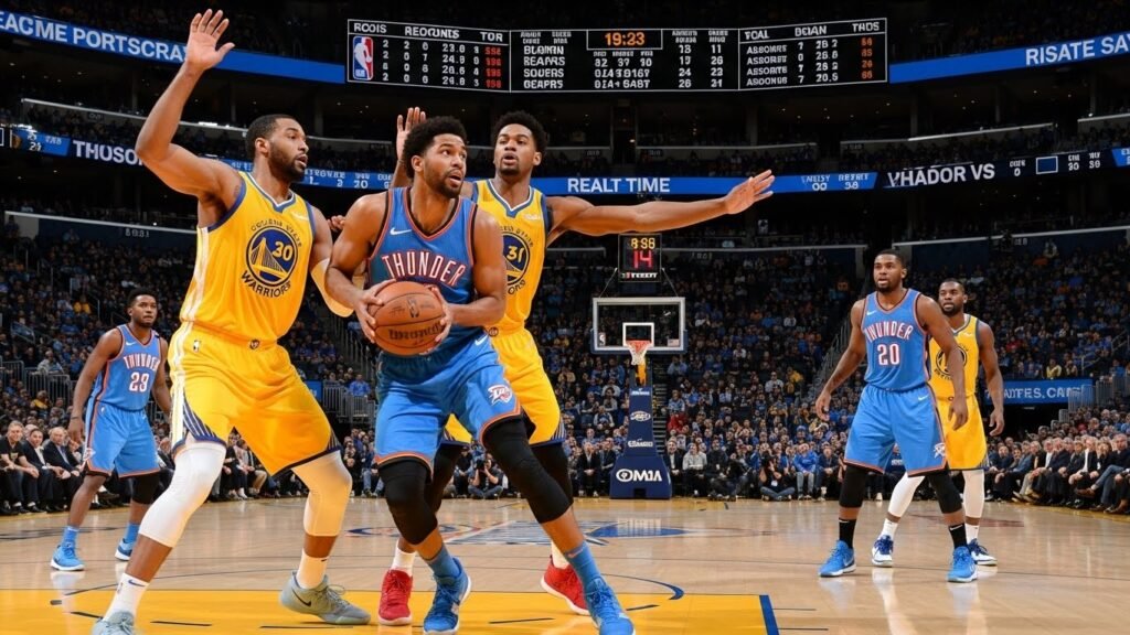 okc thunder vs golden state warriors match player stats
