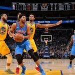 okc thunder vs golden state warriors match player stats