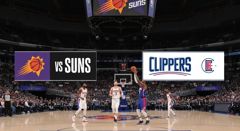phoenix suns vs la clippers match player stats